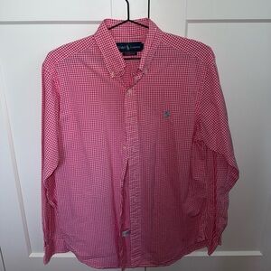 Ralph Lauren Men's Red Gingham Shirt